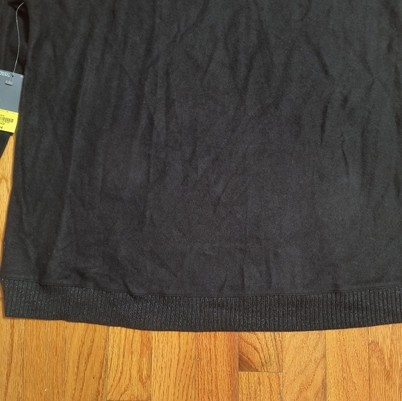 NWT Xersion soft black sweater with zipper and sparkles, women's large - Picture 9 of 13